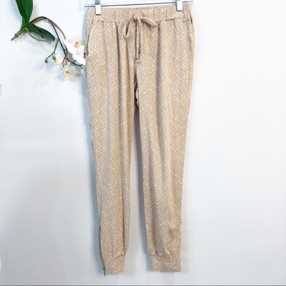 GUESS DRAWSTRING JOGGERS WITH TRIBAL DESIGN